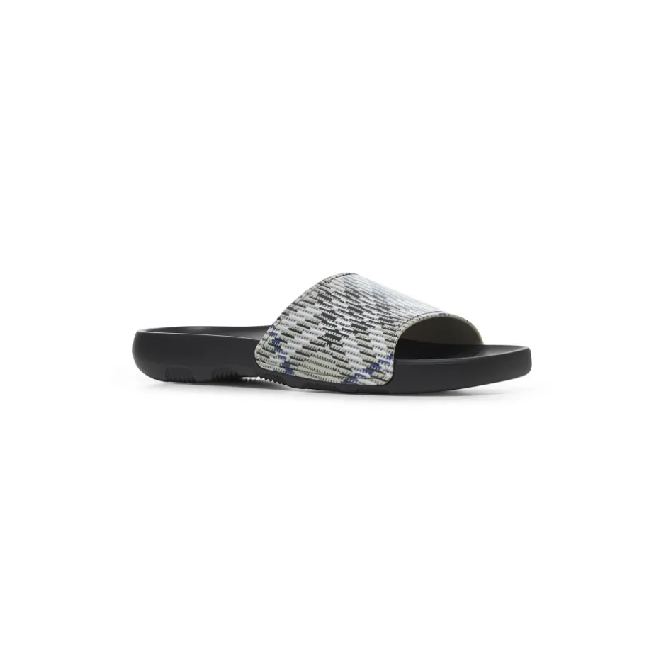 Sale Slip-On Sandaler med ternet motiv Sandaler