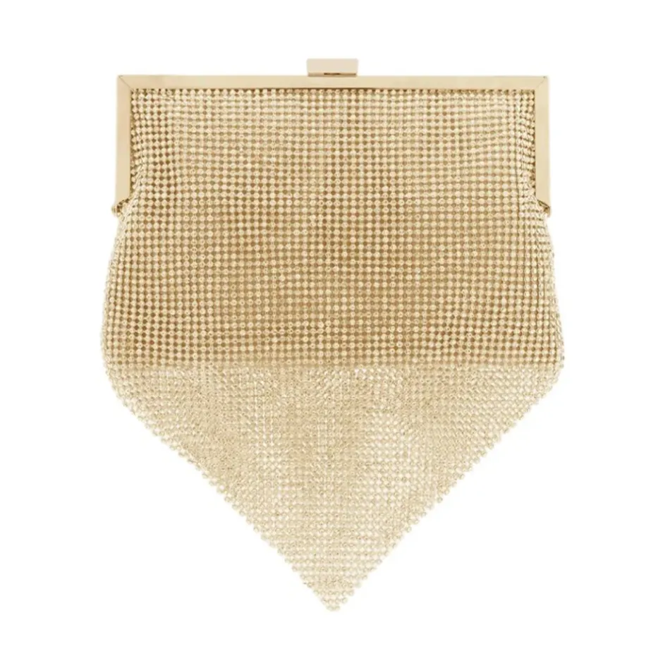 Outlet Sølv Krystal Skuldertaske Dame Clutch