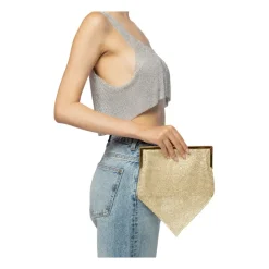 Outlet Sølv Krystal Skuldertaske Dame Clutch