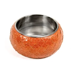 Outlet Sølv Slange Læder Armbånd Dame Smykker