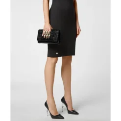 Hot Small Croco Embossed Clutch Eagle Dame Clutch