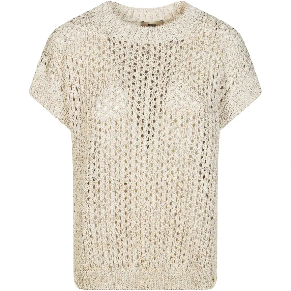 Smanicato Traforato in Cotone Dame Striktrøjer & Sweatere