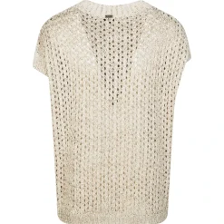 Smanicato Traforato in Cotone Dame Striktrøjer & Sweatere