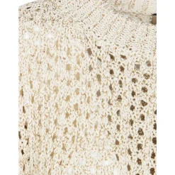 Smanicato Traforato in Cotone Dame Striktrøjer & Sweatere