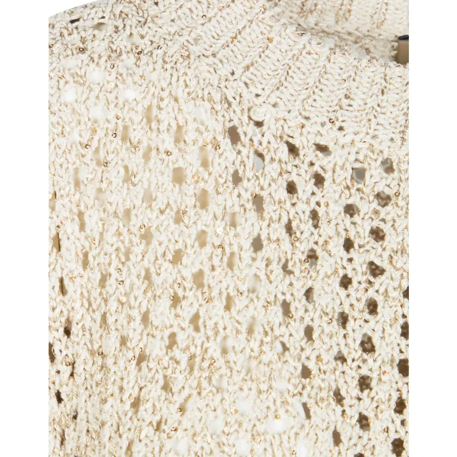 Smanicato Traforato in Cotone Dame Striktrøjer & Sweatere