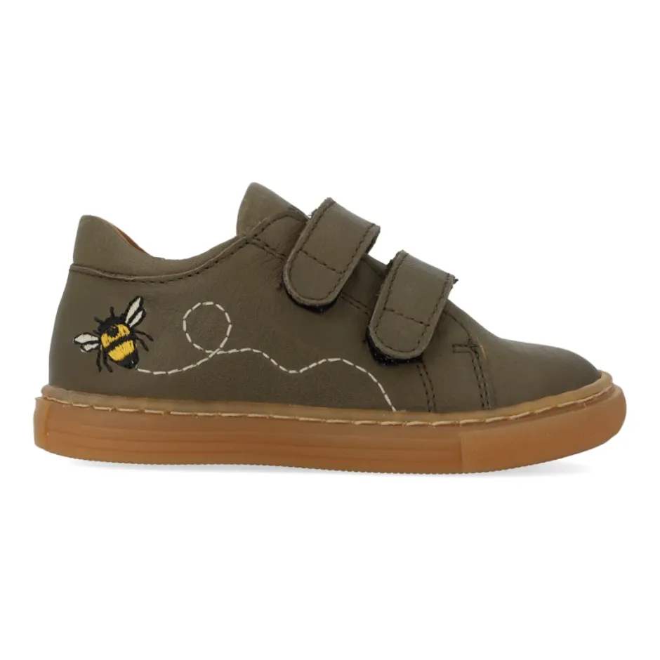 Sneaker med broderi og velcro Børn Sneakers