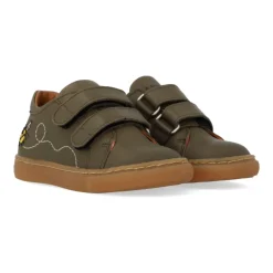 Sneaker med broderi og velcro Børn Sneakers
