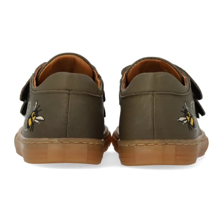 Sneaker med broderi og velcro Børn Sneakers