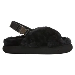 Outlet Solarisse flade sandaler i imiteret pels Dame Sandaler