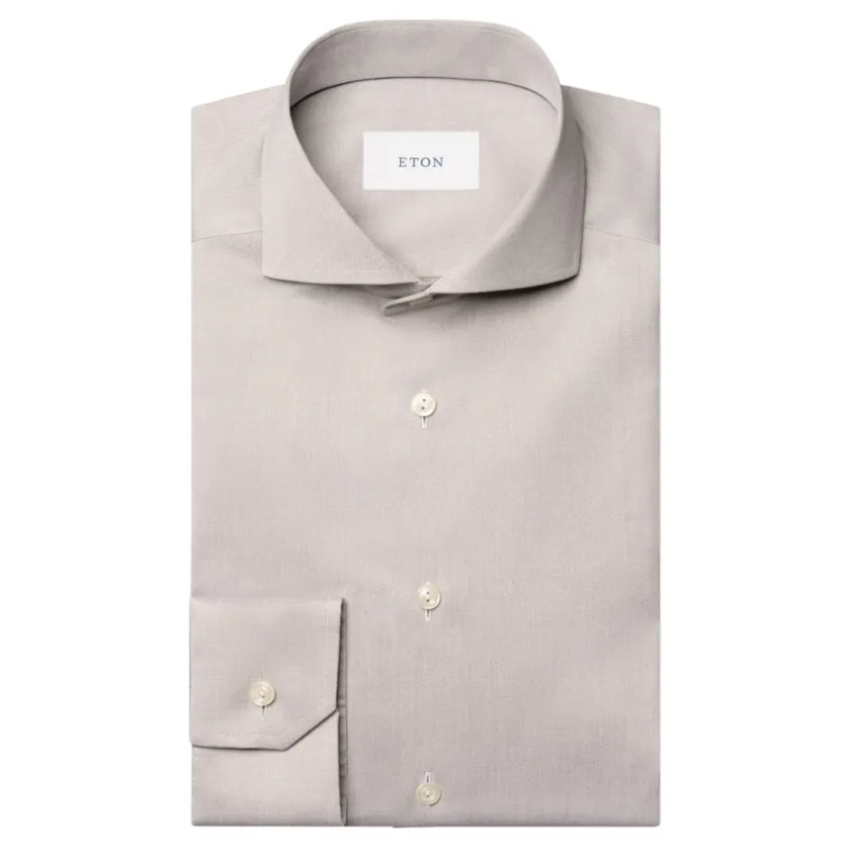 Discount Solid Signature Twill Skjorte Skjorter