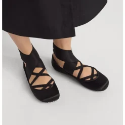 Ballet Flat Elastikrem Dame Ballerina Sko