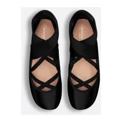 Ballet Flat Elastikrem Dame Ballerina Sko