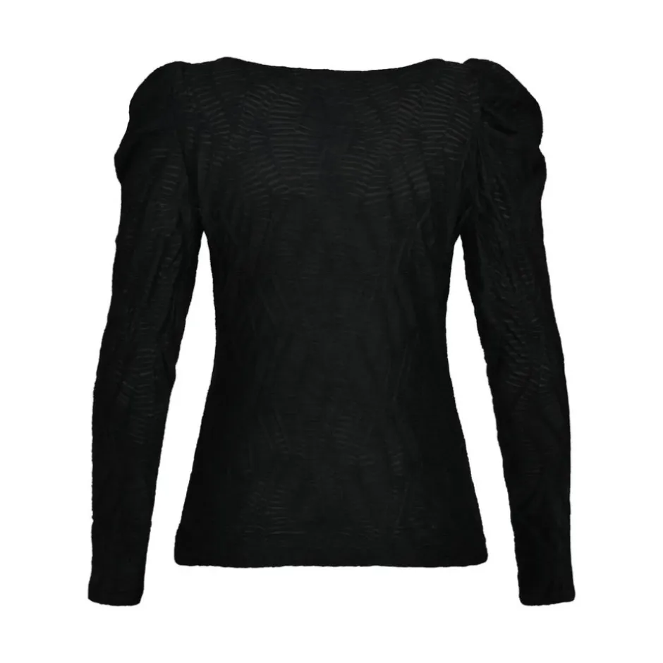 Best Bluse med Lange Ærmer og Puf Skuldre Dame Bluser & Skjorter