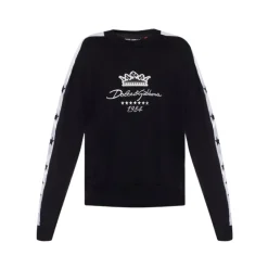 Sale bomuldssweatshirt med logo Trøjer|Sweatshirts