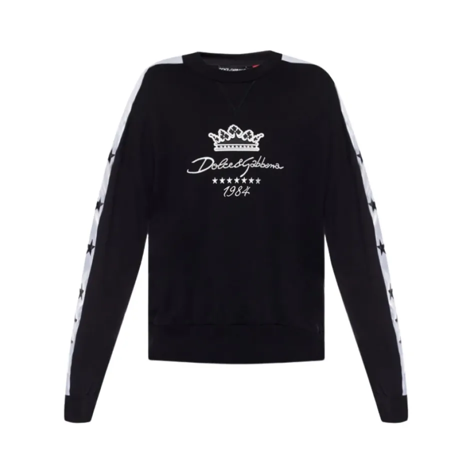 Sale bomuldssweatshirt med logo Trøjer|Sweatshirts
