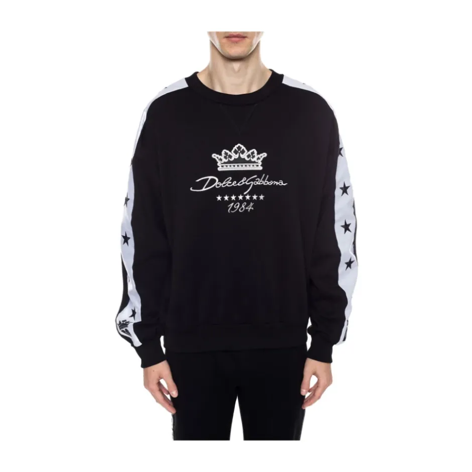 Sale bomuldssweatshirt med logo Trøjer|Sweatshirts