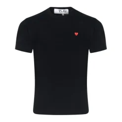 Outlet bomuldst-shirt med lille hjerte T-Shirts
