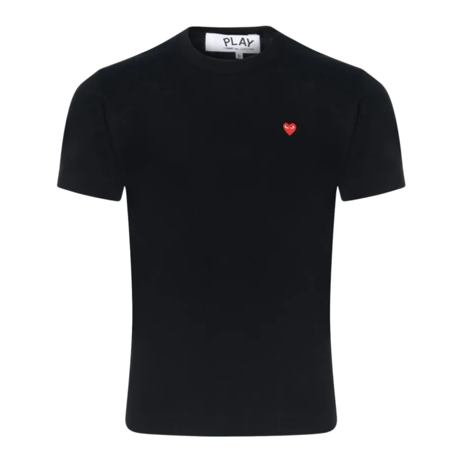 Outlet bomuldst-shirt med lille hjerte T-Shirts