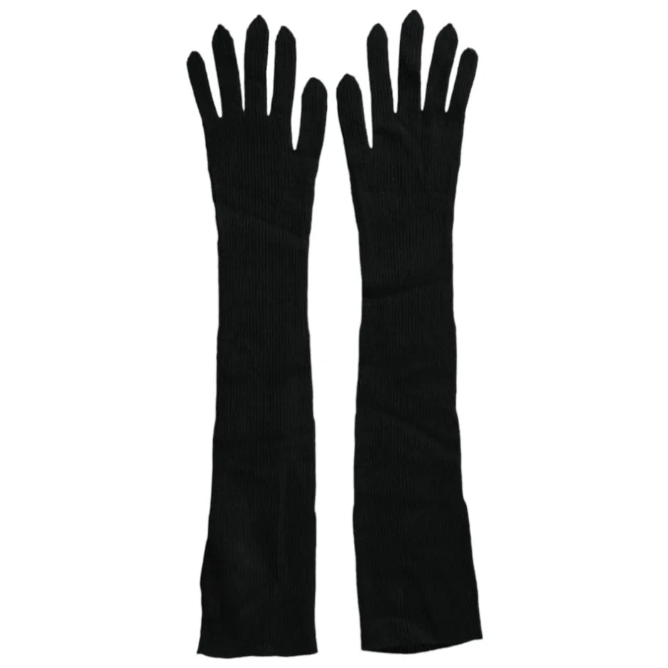 New Cashmere Strik Albuelængde Handsker Dame Handsker