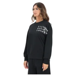 Outlet Crewneck Sweater Hand Written Logo Dame Sweatshirts