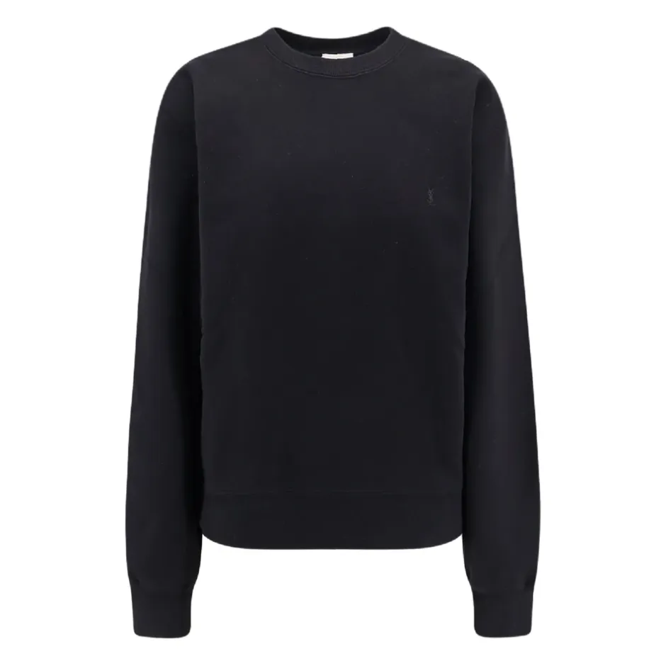 Discount Crew-neck Sweater med Cassandre Broderi Dame Sweatshirts