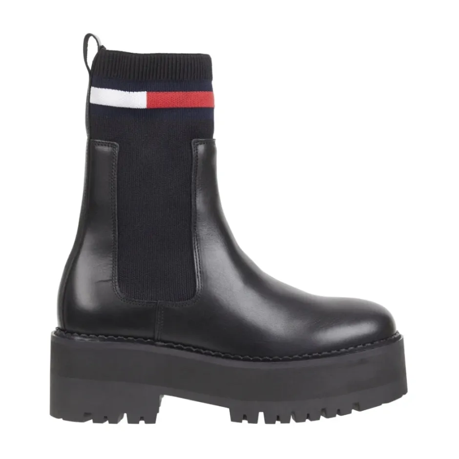 Outlet Flatform Chelsea Sock Ankelstøvler Dame Chelsea Boots