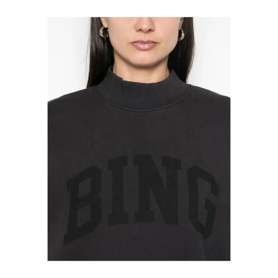 Jersey Sweatshirt med Logo Print Dame Sweatshirts