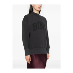 Jersey Sweatshirt med Logo Print Dame Sweatshirts