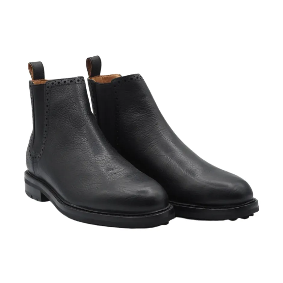 Discount Læder Ankelstøvle Chelsea Boots
