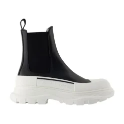 Online Læder Ankelstøvler - Slip-On Dame Chelsea Boots