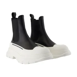 Online Læder Ankelstøvler - Slip-On Dame Chelsea Boots