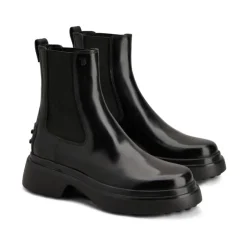 Online Læder Ankelstøvler Stilfuld Dame Chelsea Boots