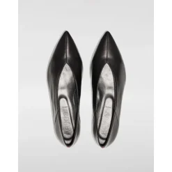 Clearance læder balletflader Dame Ballerina Sko