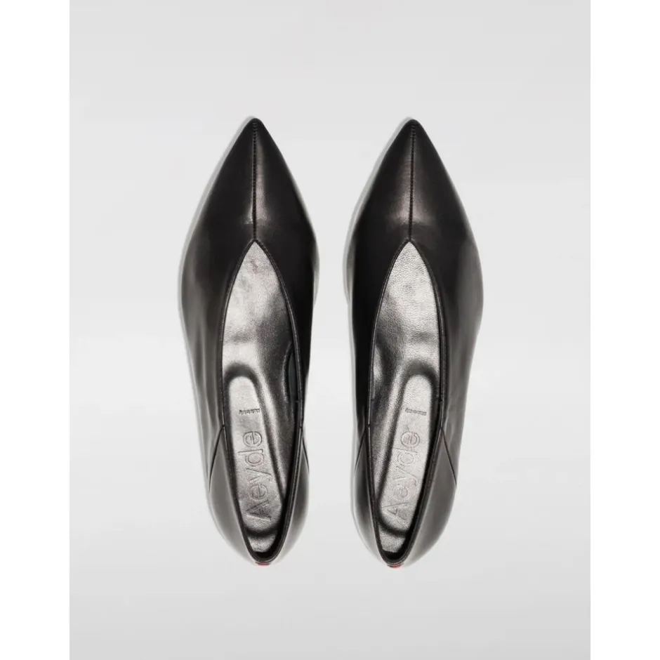 Clearance læder balletflader Dame Ballerina Sko