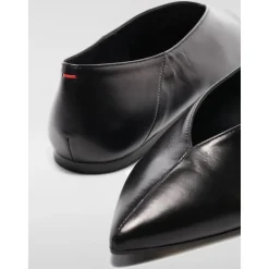 Clearance læder balletflader Dame Ballerina Sko