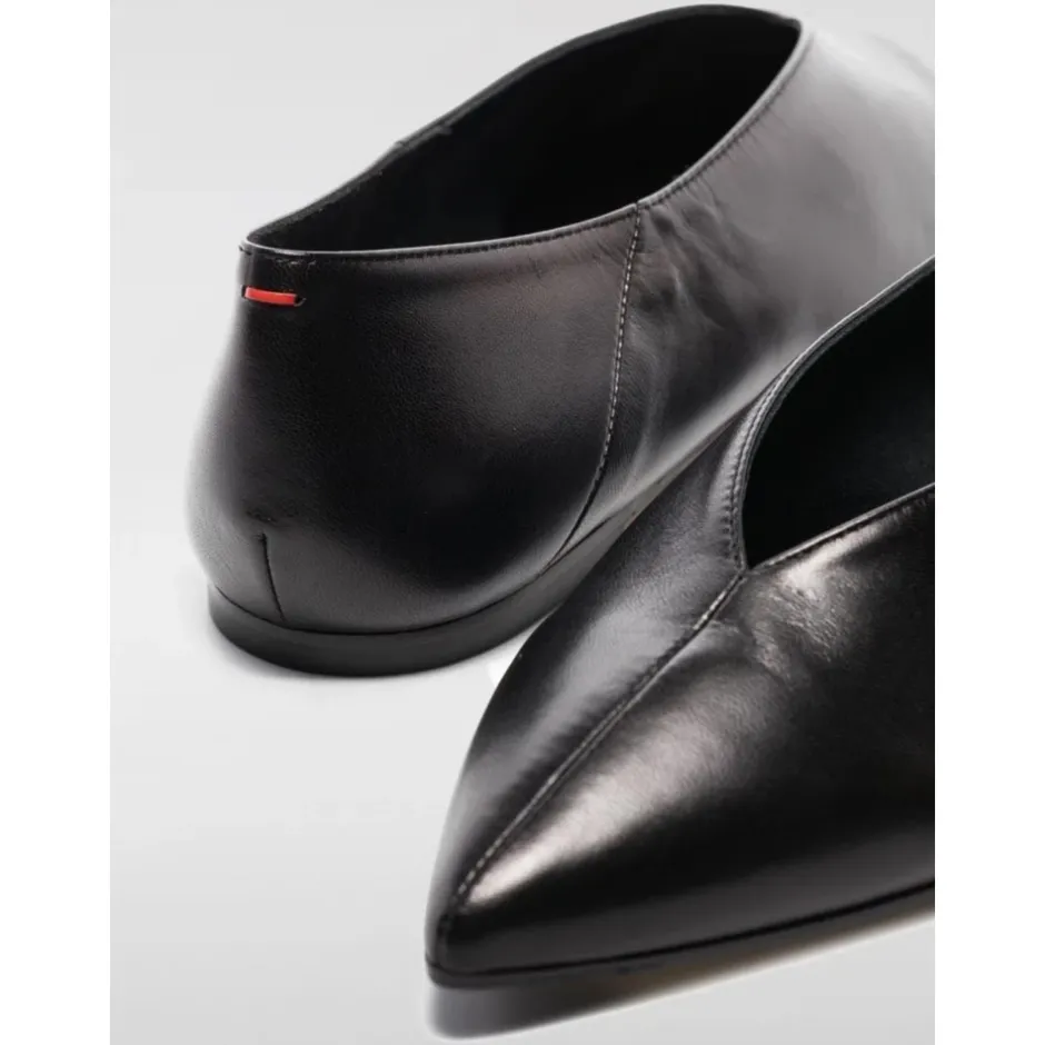 Clearance læder balletflader Dame Ballerina Sko