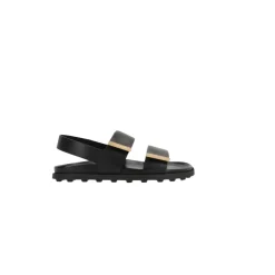 Clearance læder flade sandaler Dame Sandaler