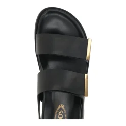 Clearance læder flade sandaler Dame Sandaler