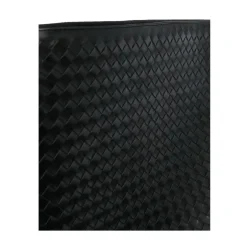 Læder Flettet Top Lynlås Taske Dame Clutch