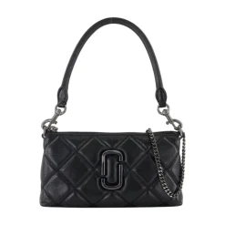 Clearance læder Pochette med top håndtag Dame Skuldertasker