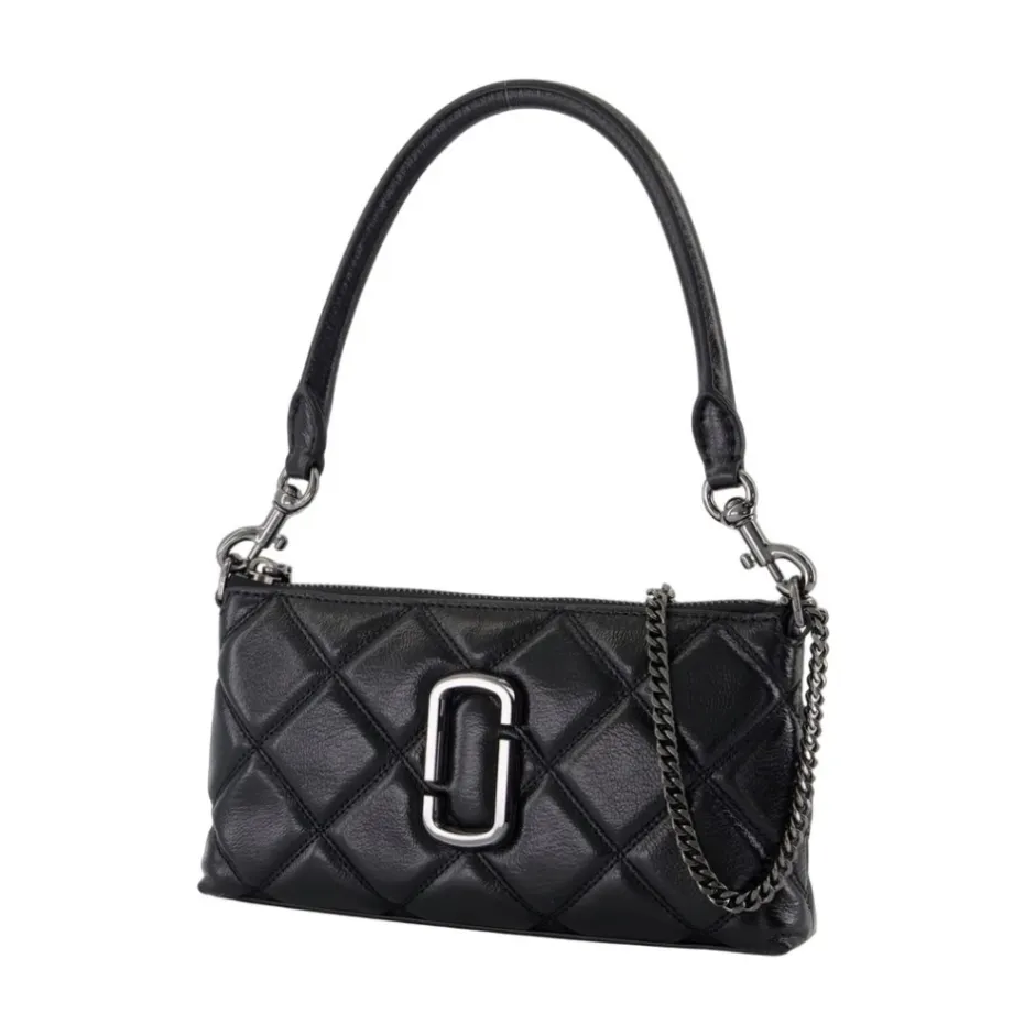 Clearance læder Pochette med top håndtag Dame Skuldertasker