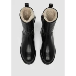 Clearance læder shearling støvle Dame Støvler
