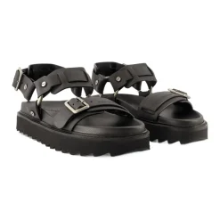 Discount Læder Spænde Sandaler Dame Sandaler