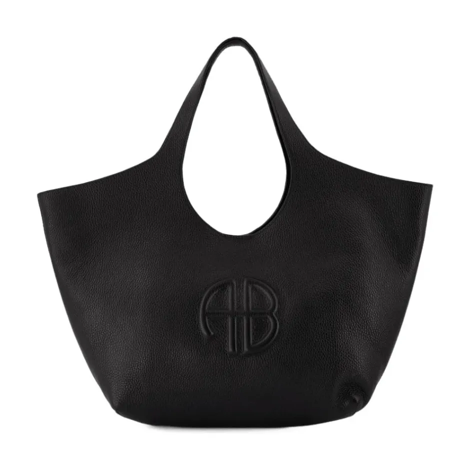 Best Læder Tote Bag - Flaplukning Dame Indkøbstasker