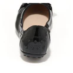 læderloafer sko med dusk Dame Ballerina Sko