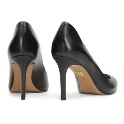 New læderpumps med bølget overdel Dame Pumps