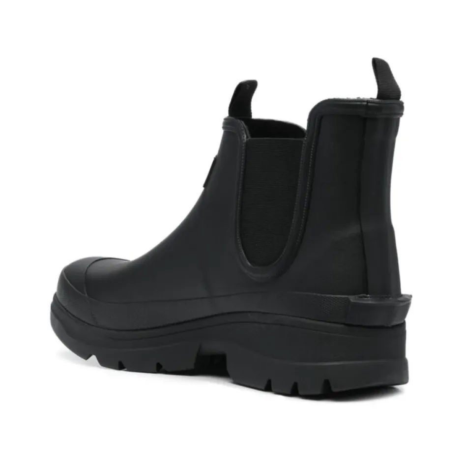 New Logo Patch Tyk Gummisål Chelsea Boots|Støvler