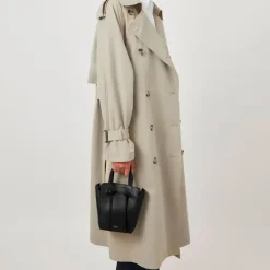 Hot Micro Classic Grain Mini Tote Dame Håndtasker