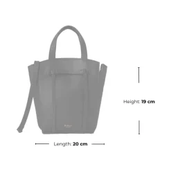 Hot Micro Classic Grain Mini Tote Dame Håndtasker
