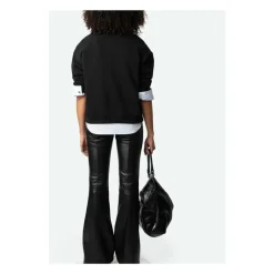 New Oversize Love Yourself Sweatshirt med Rhinestones Dame Sweatshirts